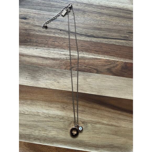 Kate spade rose gold necklace with heart shaped pendant charm - Picture 2 of 6
